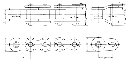 HE Roller Chain diagram