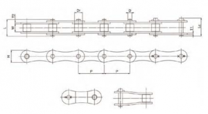 Double Pitch Drive Chain