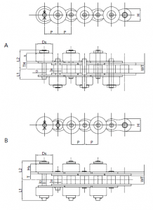 TransDrive Side Roller Roller Conveyor Chain