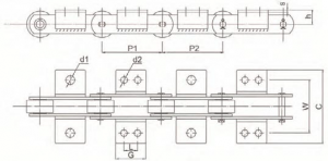 TransDrive BS Conveyor Chain (Solid Pins, Welded)