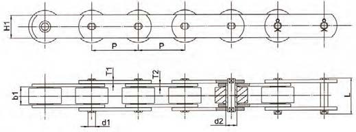 TransDrive BS Conveyor Chain (Solid Pins)