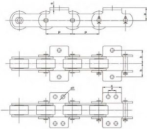 TransDrive Series Conveyor Chain (Solid Pins)